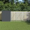 Dog House Anthracite Galvanized steel 84.3 x 341.3 x 71.3 in