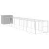 Dog House Light Grey Galvanized Steel Large Durable Dog House