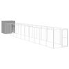 Dog House Light grey Galvanized steel Large Sturdy Dog House