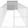 Dog House Light Grey Galvanized Steel Large Durable Dog House