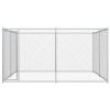 Dog Kennel Galvanized Steel 150.8 x 150.8 in Durable Dog Kennel