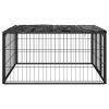 Dog Playpen Black Powder-coated steel 39.4 x 39.4 x 19.7 in