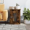 Dog Crate Furniture Smoked oak Engineered wood, steel Medium