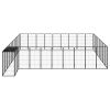 Dog Playpen Black Powder-coated steel, polyethylene