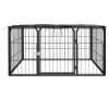 Dog Playpen Black Powder-coated steel 39.4 x 39.4 x 19.7 in