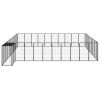 Dog Playpen Black Powder-coated steel, Polyethylene Durable