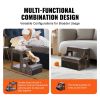 VEVOR Pet Bunk Bed with Removable Stairs, Dog/Cat Window Perch with Storage, Multi-Level Bed Window Perch Dog Bedside Sleeper Couch